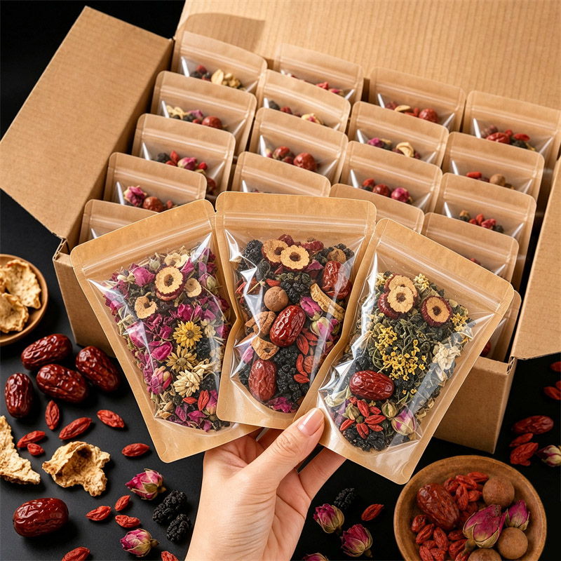 Food Storage Roll Bags - 100 قطعة من أكياس التغليف الشفافة