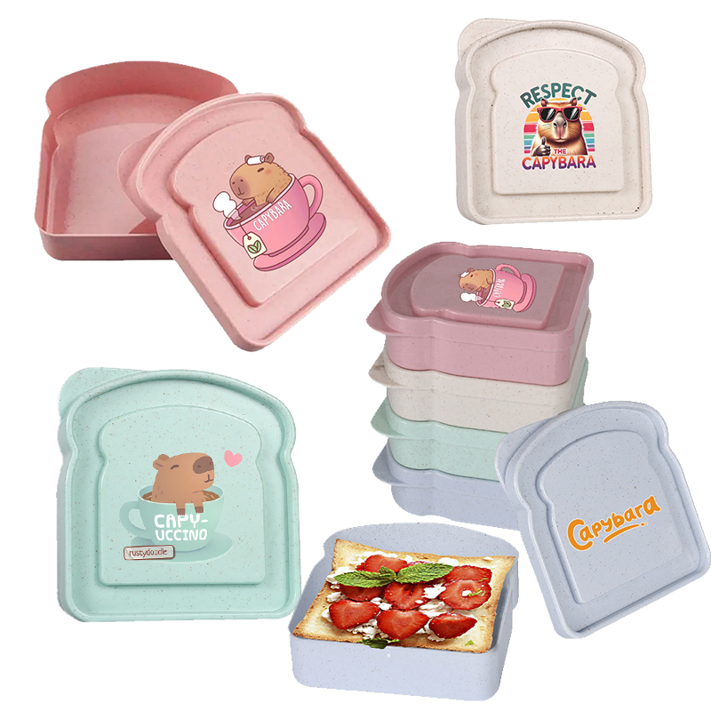 Food Storage Containers With Lids - كابيبارا ساندويتش الغذاء حقيبة للتخزين حاوية