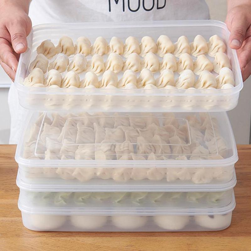 Food Storage Ideas - صندوق تخزين شفاف للمطبخ، منظم للثلاجة،