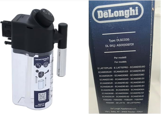 Delonghi Espresso Magnifica - حاوية ماكينة صنع القهوة ديلونجي ميلك