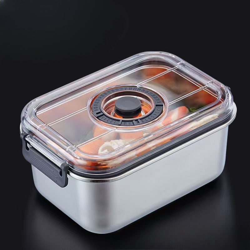 Food Storage Drawer Organizer - حاوية طعام من الفولاذ المقاوم للصدأ