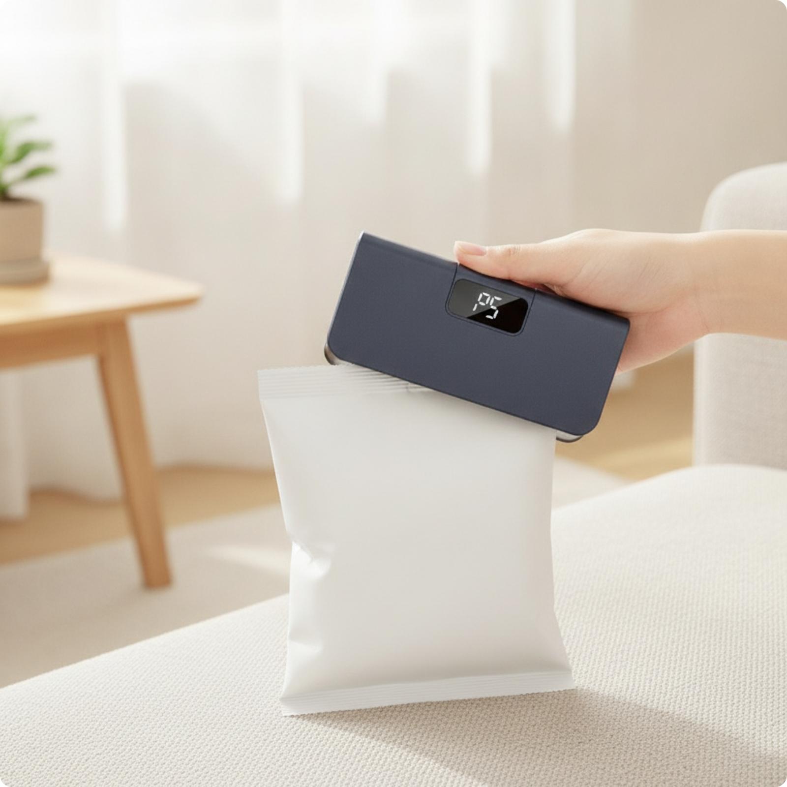 Food Storage Roll Bags - جهاز إغلاق الأكياس بشاشة رقمية |