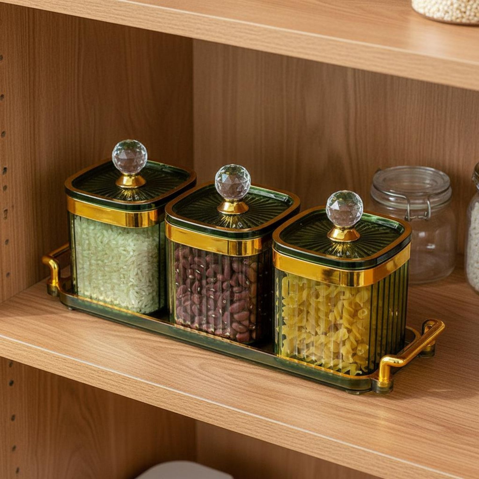 Food Storage Containers With Lids - مجموعة حاويات وجبات خفيفة زخرفية محكمة