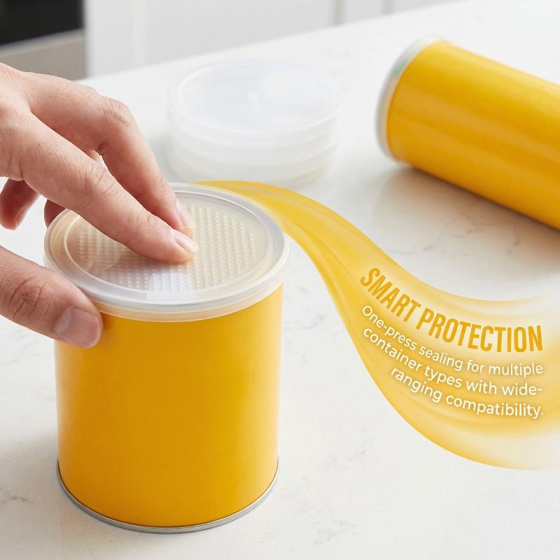 Silicone Stretch Lid - أغطية بلاستيكية محكمة الإغلاق مانعة للتسرب