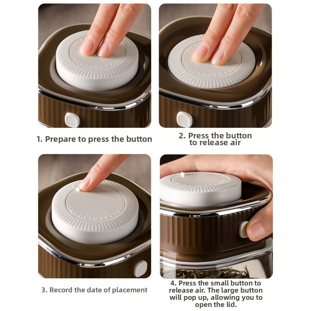 Food Storage Glass Containers Large - حاوية زجاجية لحبوب القهوة مع تسجيل