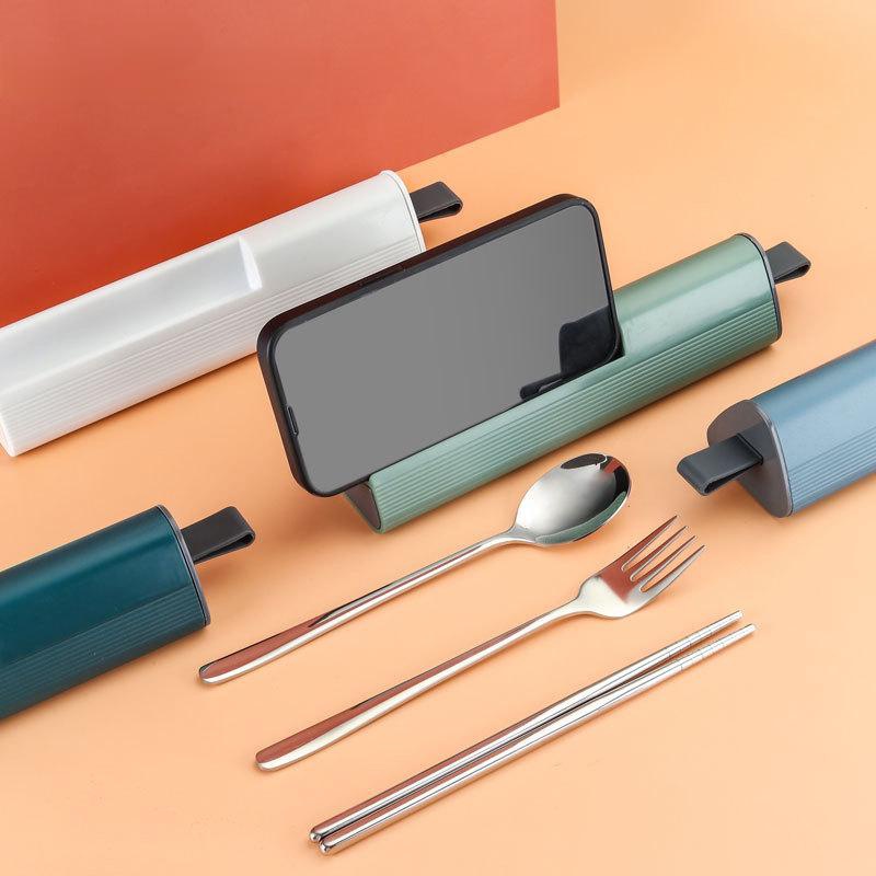 Stainless Lunch Box - طقم أدوات مائدة محمول من الفولاذ