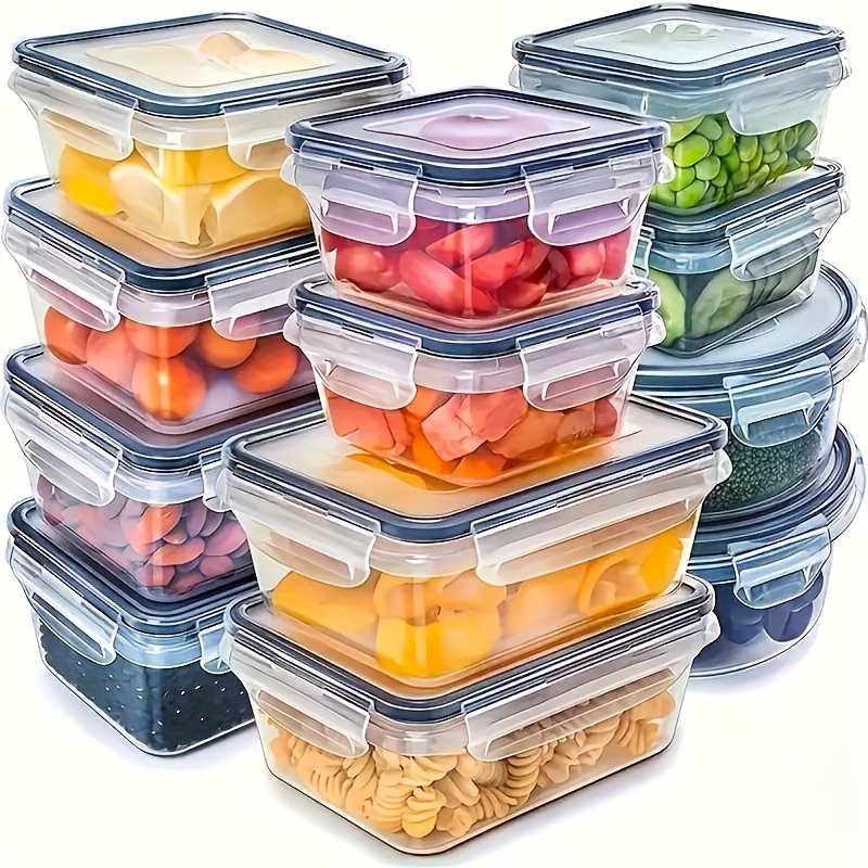 Food Storage Containers With Lids - مجموعة من 8 قطع تشمل 4