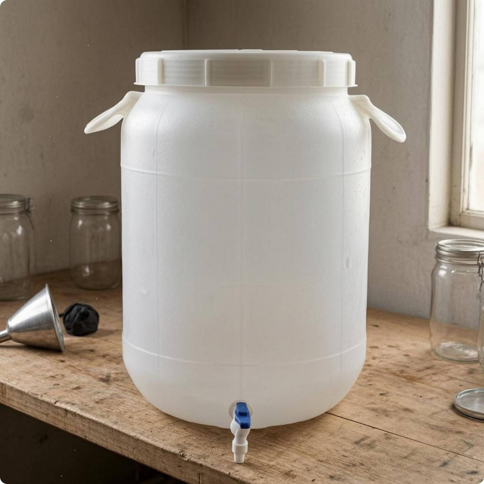 Food Storage Plastic - برميل تخزين بلاستيكي متين وسميك من