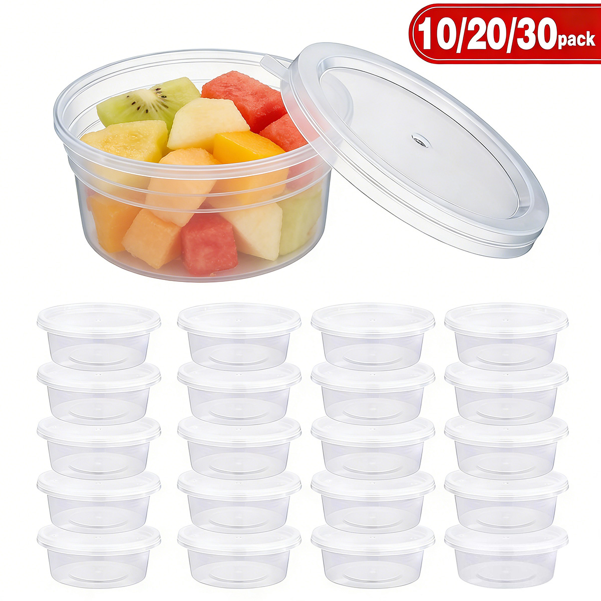 Food Storage Containers With Lids - عبوات سلايم صغيرة مع أغطية، عبوات