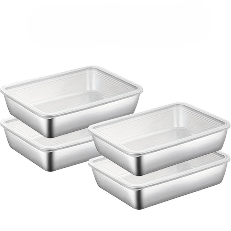 Food Storage Kitchen Container Set - طقم حاويات تخزين طعام من الفولاذ