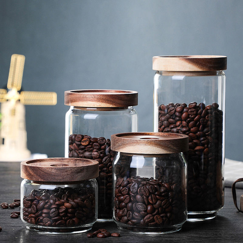 Food Storage Glass Containers Large - وعاء زجاجي محكم الإغلاق لتخزين الحلوى
