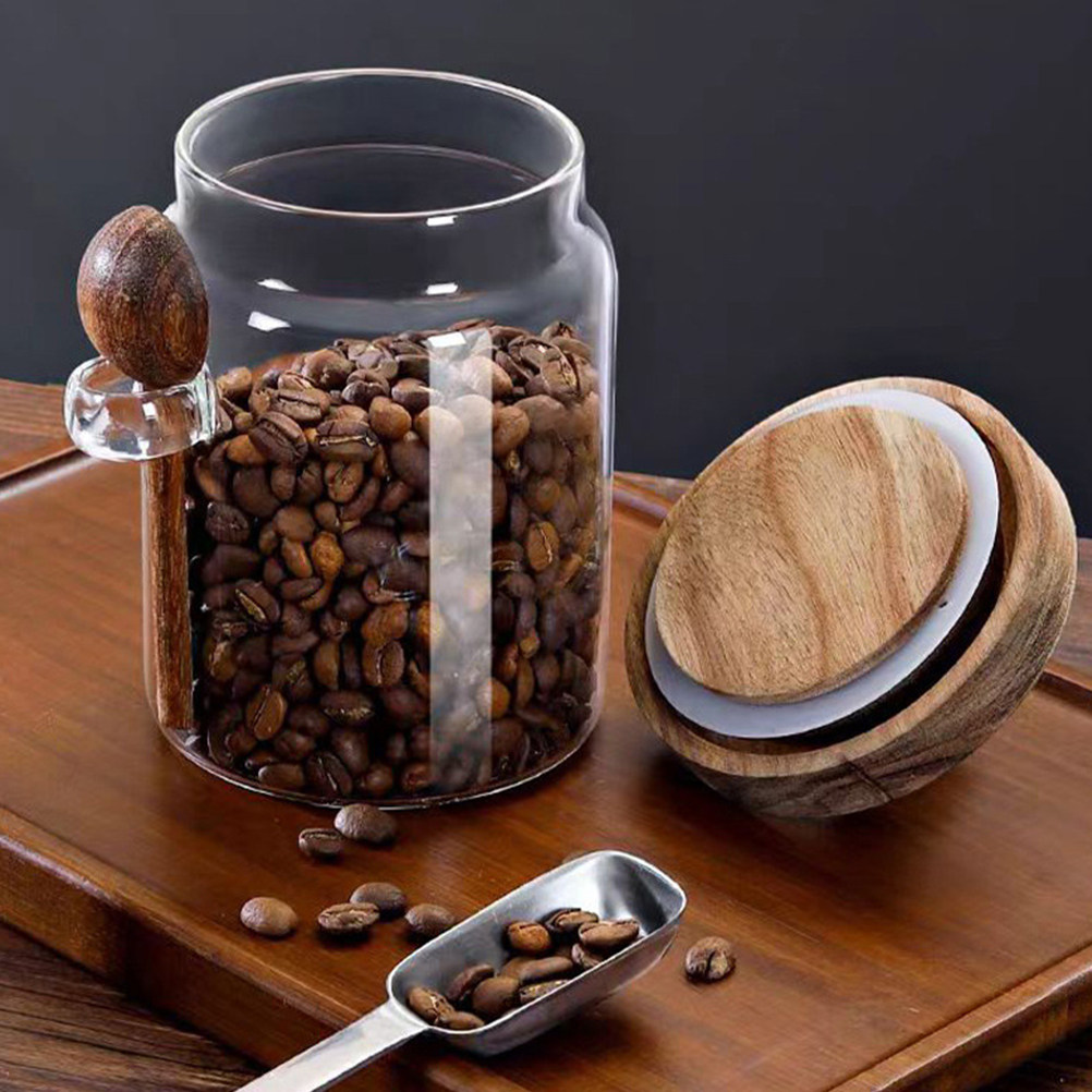 Food Storage Containers With Lids - وعاء تخزين طعام زجاجي شفاف بغطاء