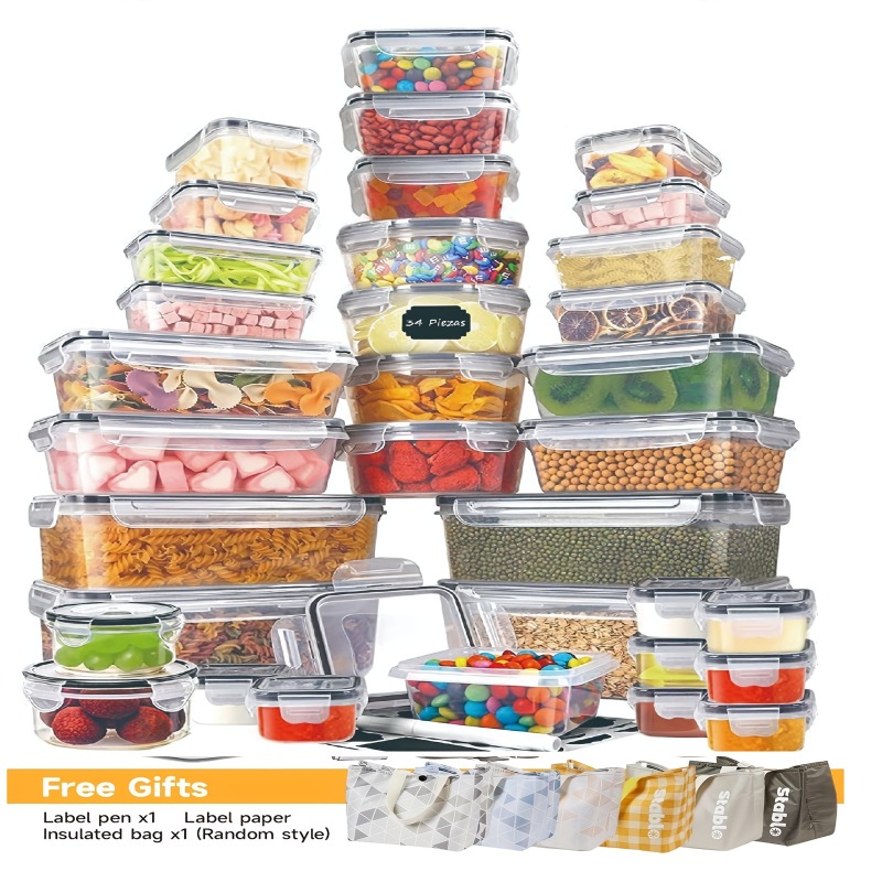 Food Storage Kitchen Container Set - مجموعة تخزين الطعام الخالية من مادة