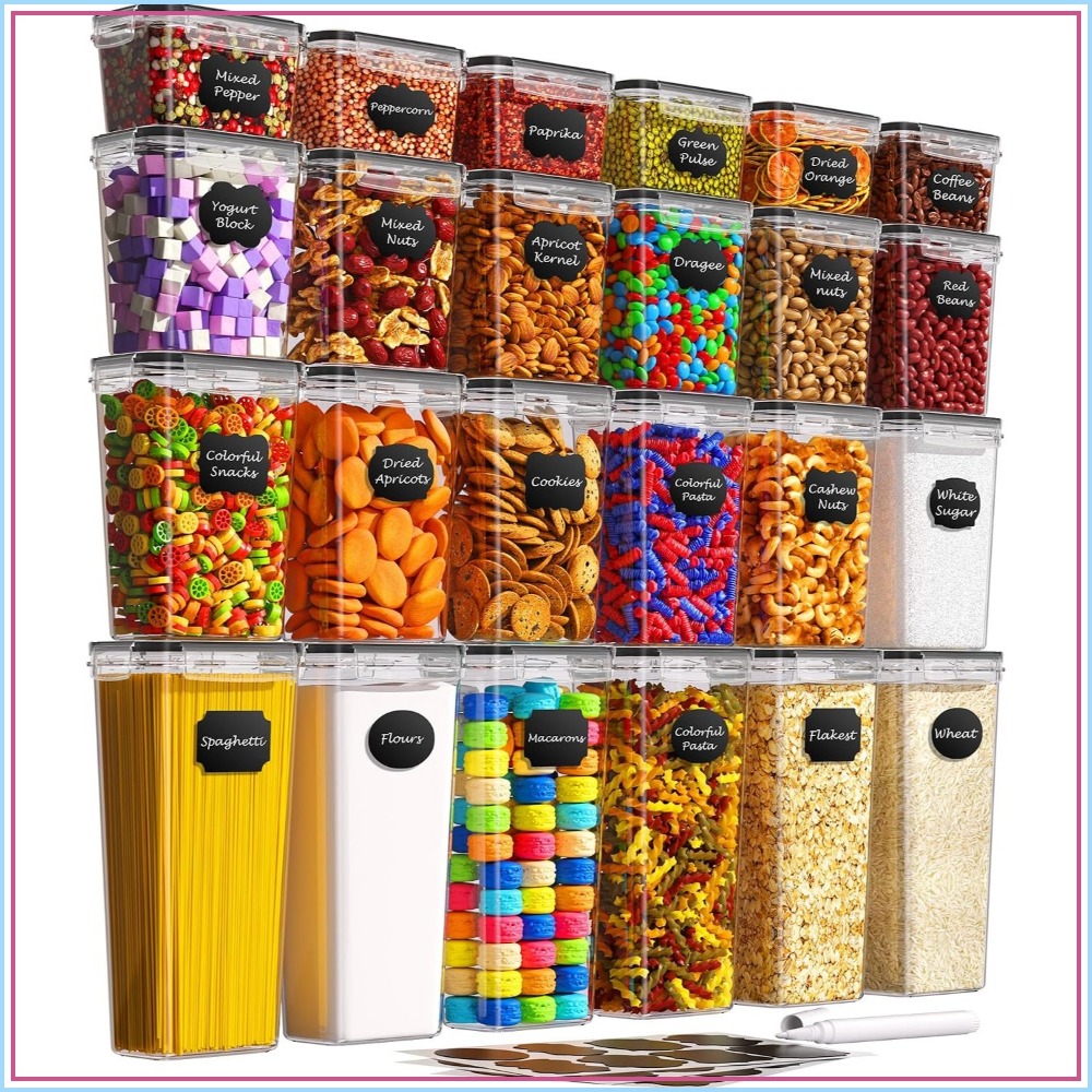 Food Storage Containers With Lids - 24 قطعة من حاويات تخزين الطعام