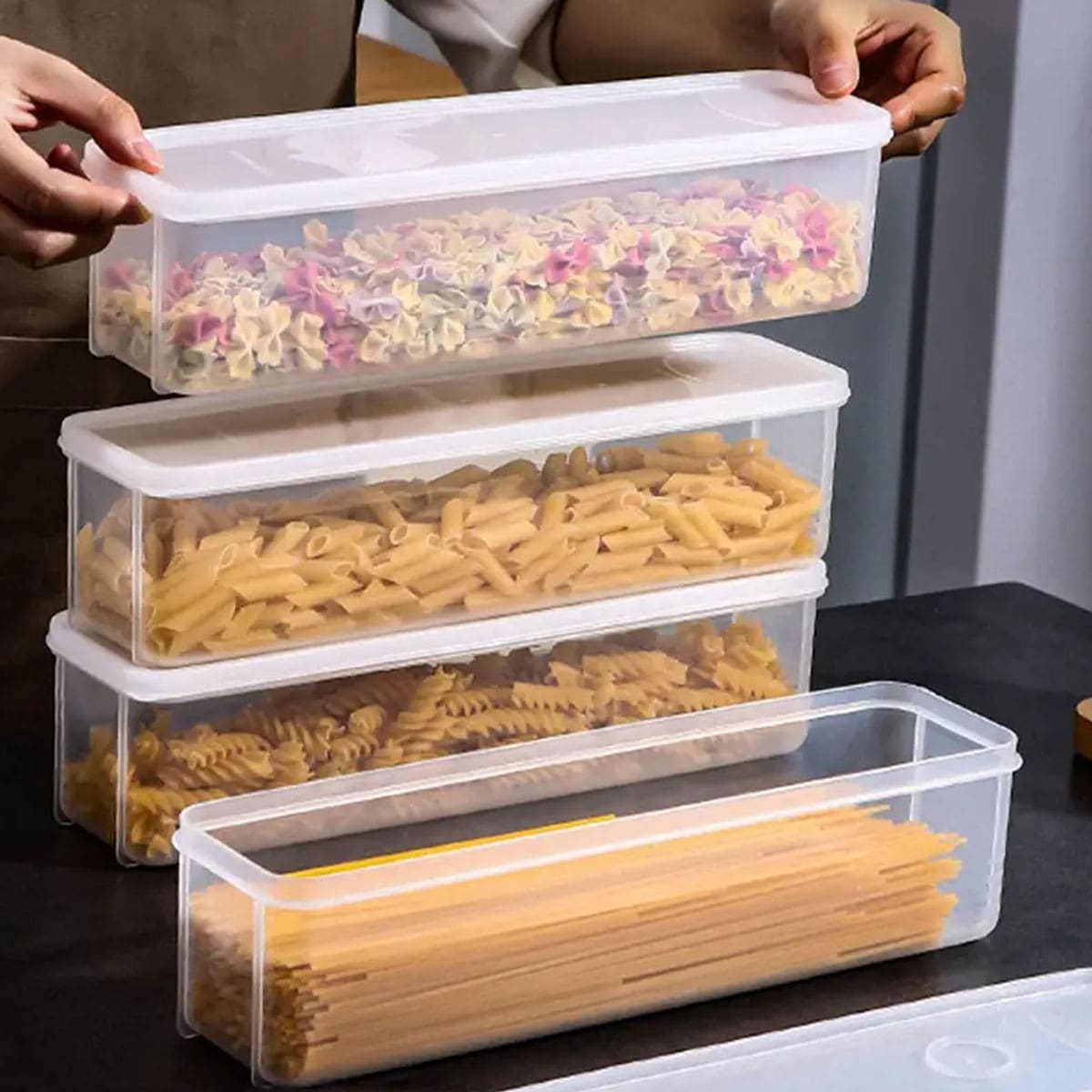 Food Storage Box Plastic - صندوق تخزين بلاستيكي شفاف، علبة حفظ