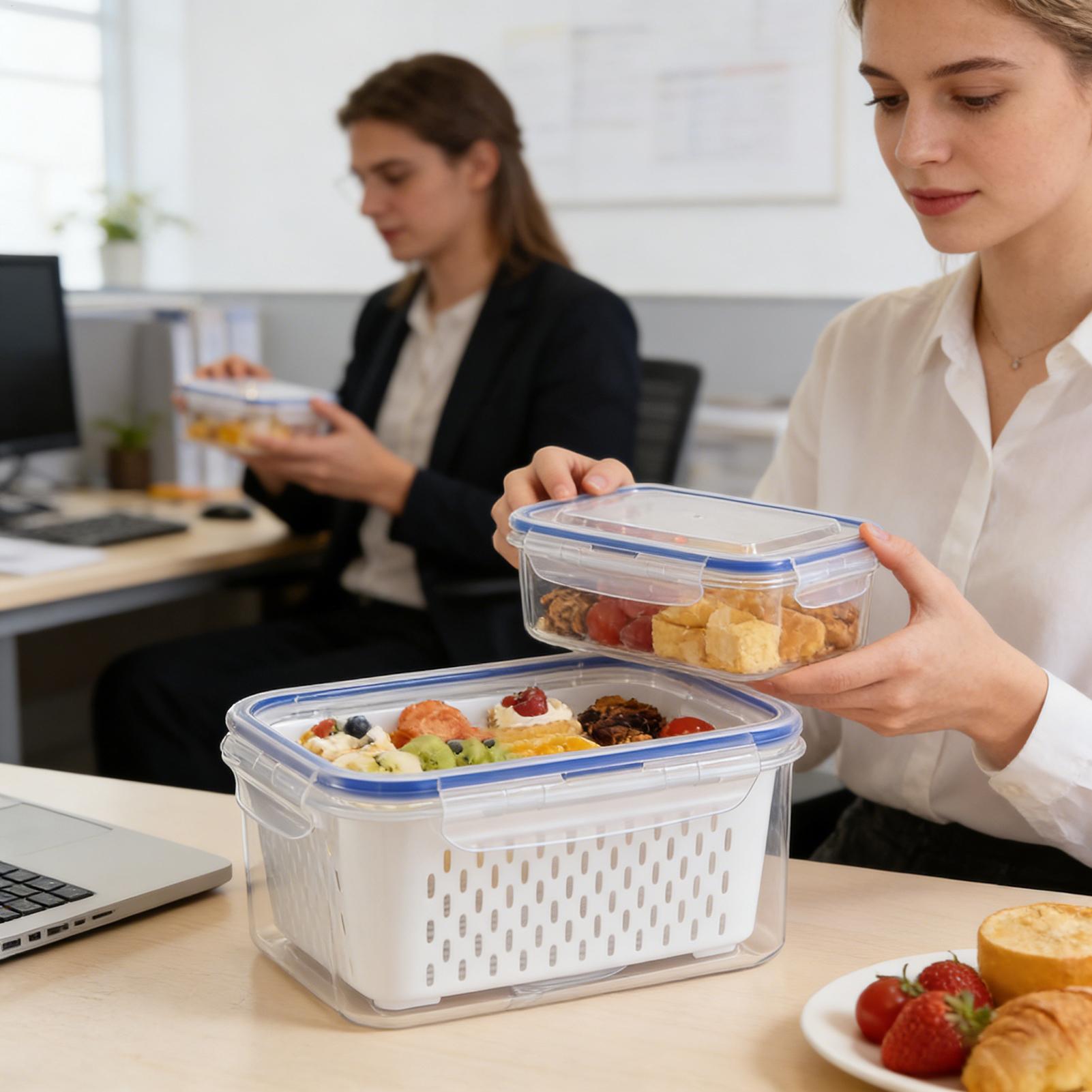 حاوية تخزين طعام 4 في 1، منظما - مراجعة Food Storage Plastic وسعره