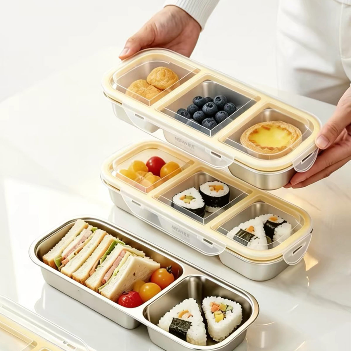 حاوية تخزين طعام من الفولاذ ال - مراجعة Food Storage Containers With Lids وسعره