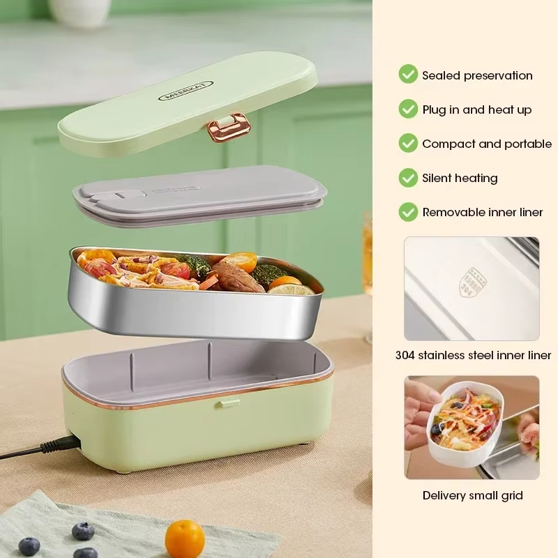 صندوق غداء محمول كبير السعة مع - مراجعة Food Storage Box Stainless Steel وسعره