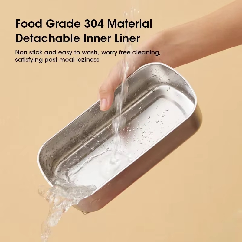 صندوق غداء محمول كبير السعة مع - مراجعة Food Storage Box Stainless Steel وسعره