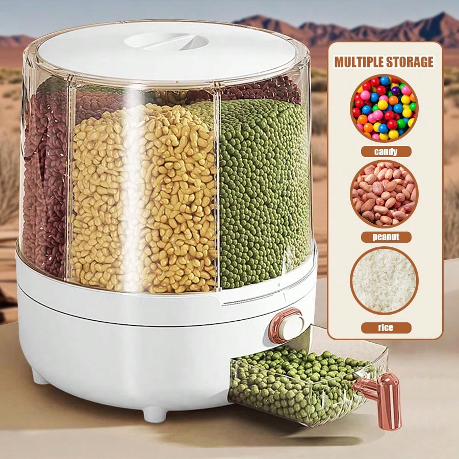 شبكة 6-Grid 360 °   موزع أرز د - مراجعة Food Storage No Pantry وسعره
