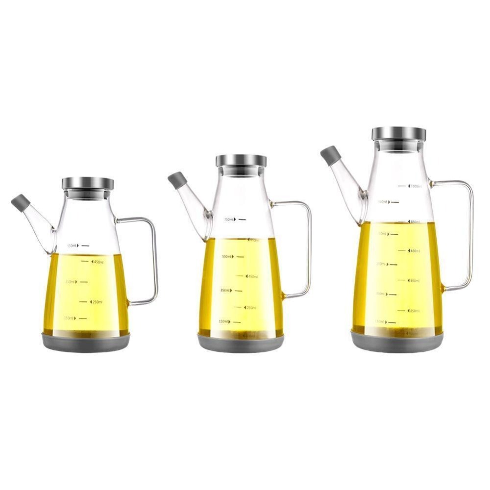 زجاجة توزيع الزيت المقاومة للت - مراجعة Food Storage Glass Containers Large وسعره