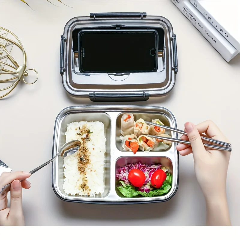 حاوية طعام سهلة التنظيف للطلاب - مراجعة Food Storage Box Stainless Steel وسعره