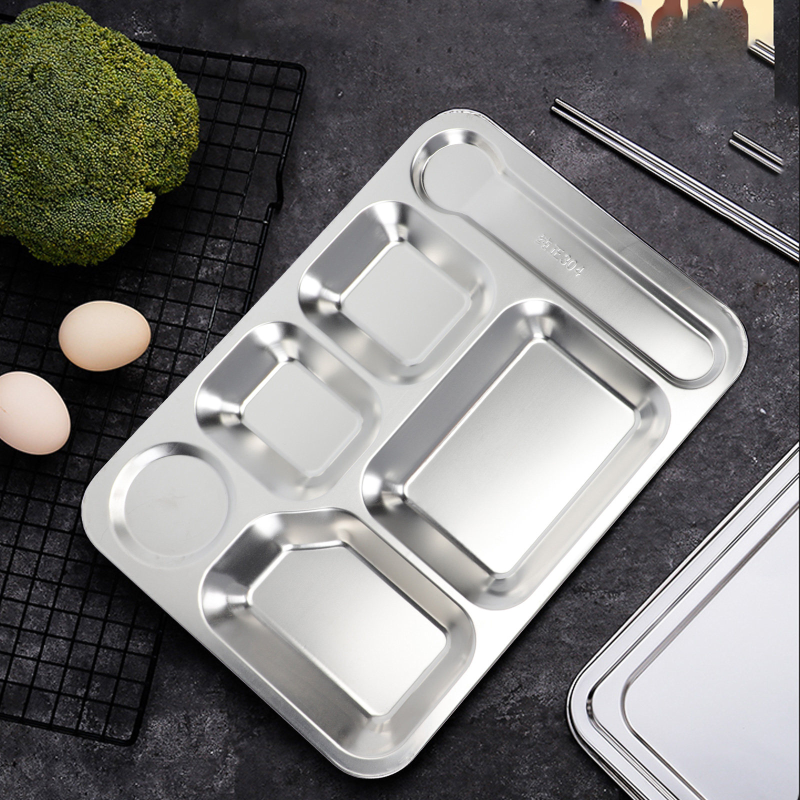 صينية غداء من الفولاذ المقاوم  - مراجعة Food Storage Box Stainless Steel وسعره