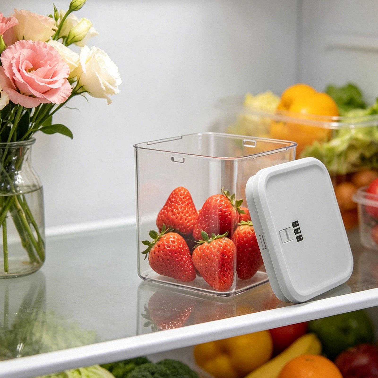 صندوق قفل شفاف قابل للتكديس لت - مراجعة Food Storage Box Plastic وسعره