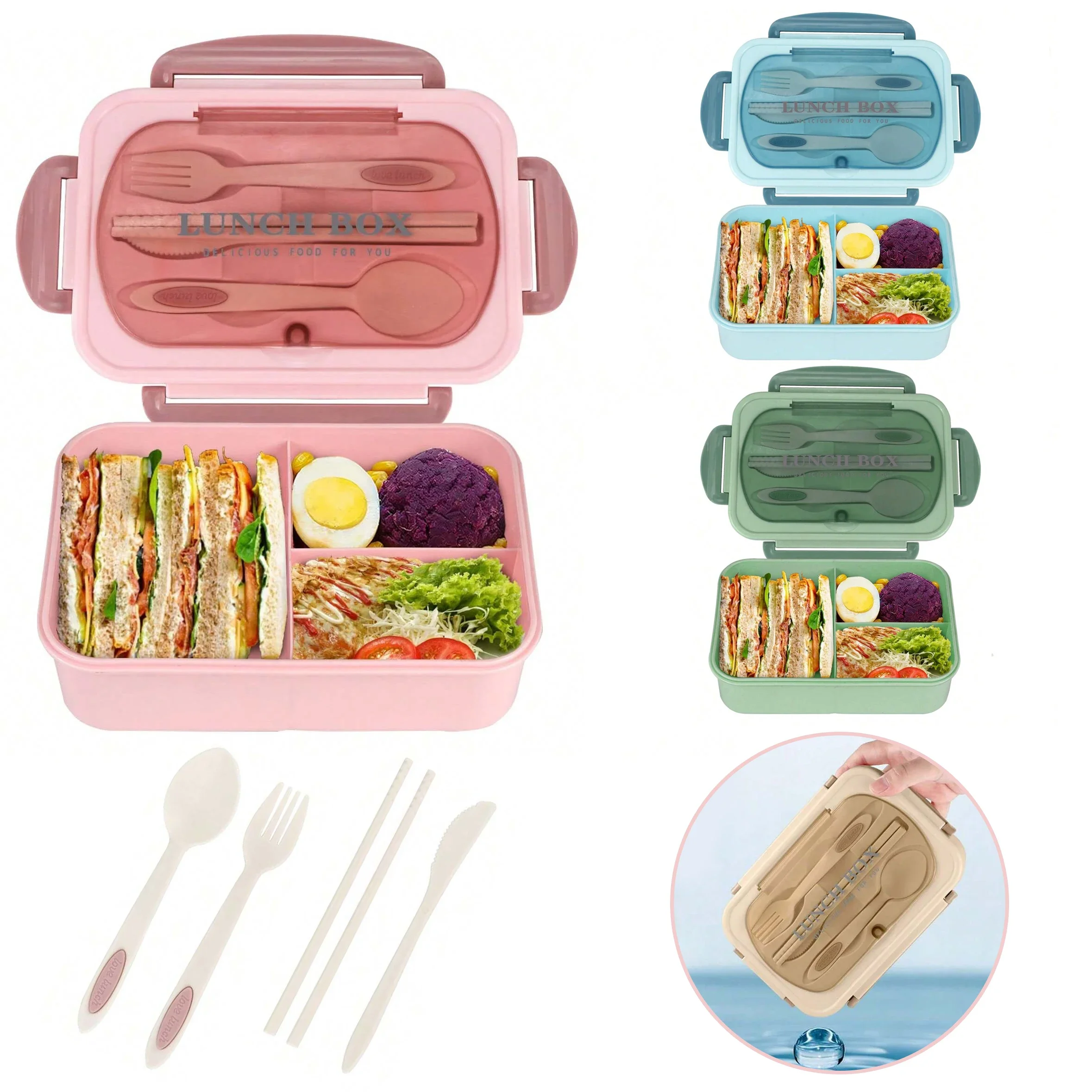 صندوق بنتو للبالغين بثلاثة أقس - مراجعة Food Storage Drawer Organizer وسعره