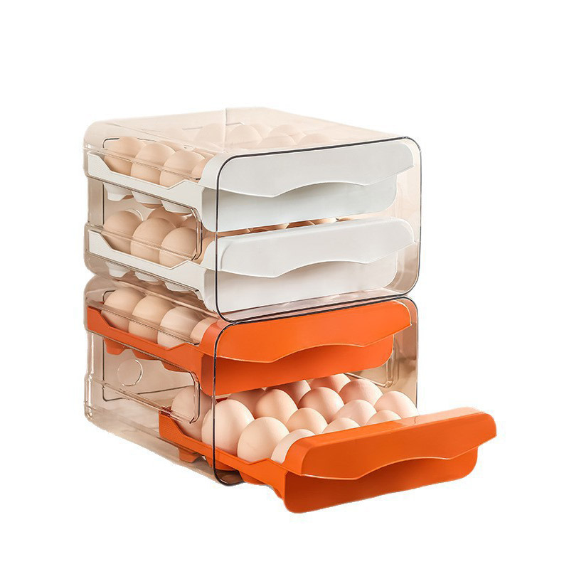صندوق تخزين البيض ذو الطبقتين  - مراجعة Food Storage Large وسعره