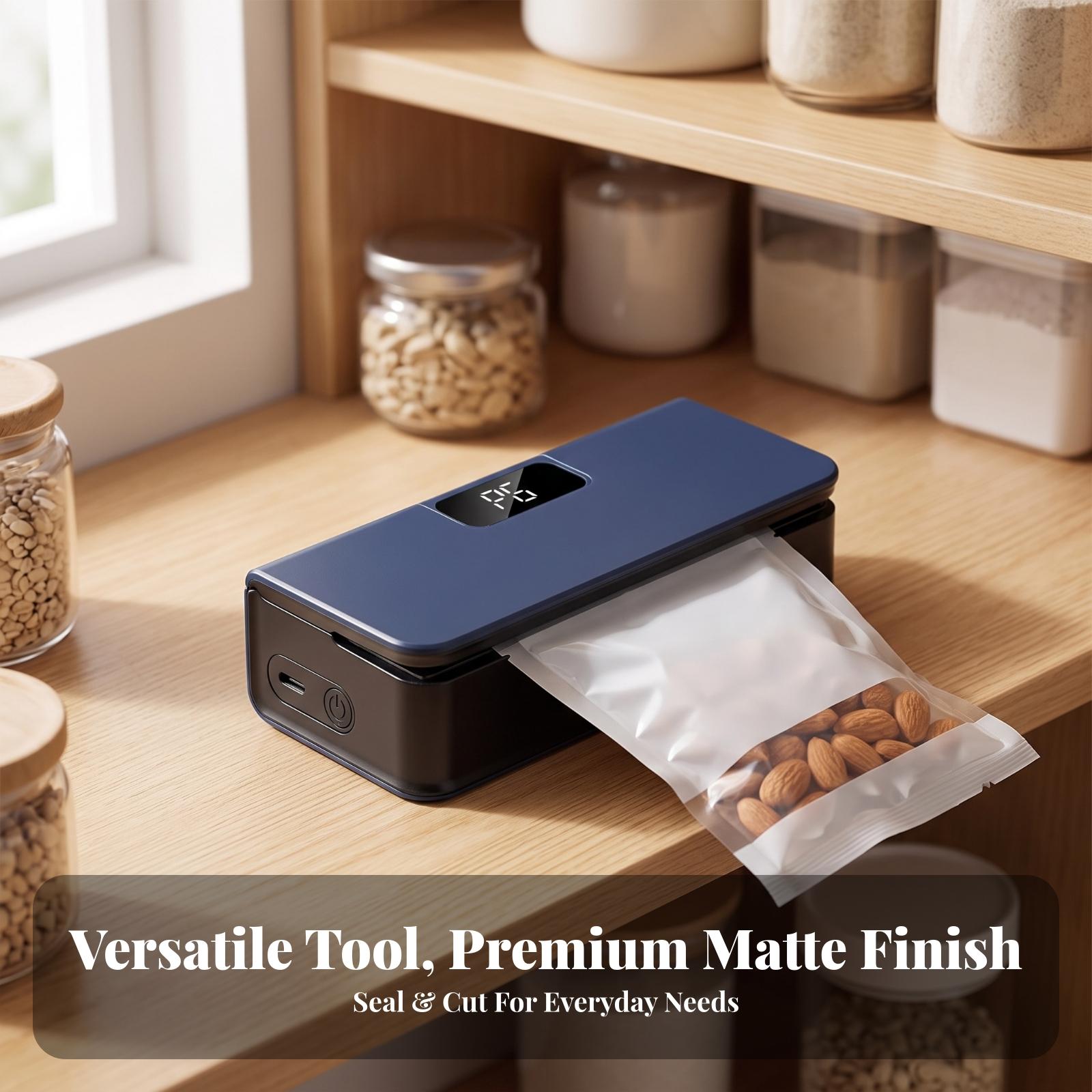 جهاز إغلاق الأكياس بشاشة رقمية - مراجعة Food Storage Roll Bags وسعره