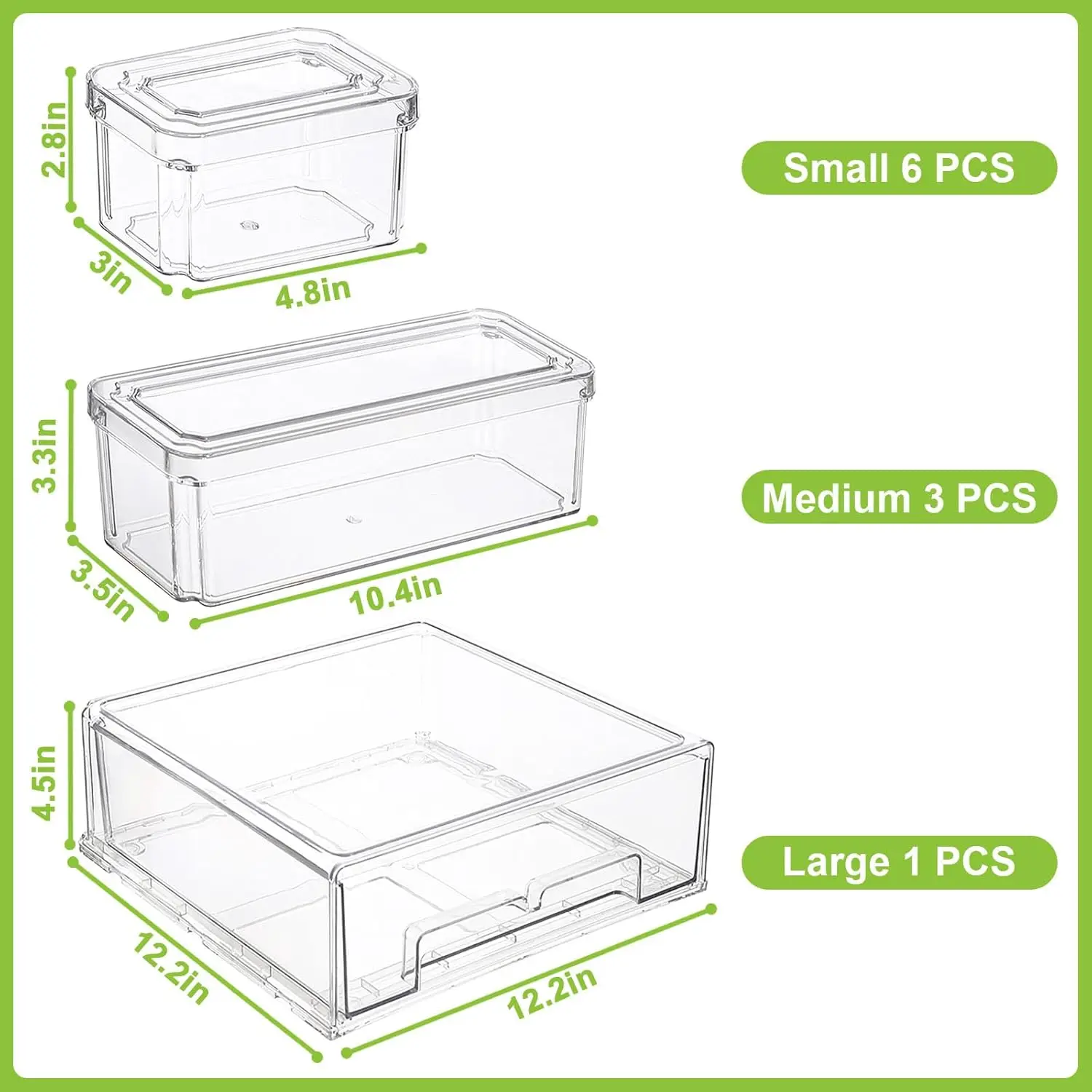 10/14 قطعة من صناديق تنظيم الث - مراجعة Food Storage Without Pantry وسعره