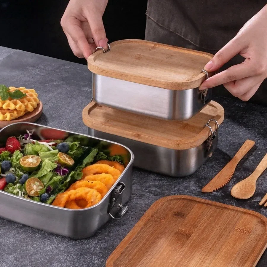 صندوق غداء جديد من الفولاذ الم - مراجعة Food Storage Containers With Lids وسعره
