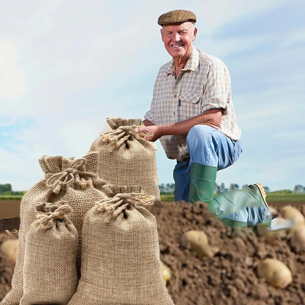 كيس خيش طبيعي أكياس تخزين بطاط - مراجعة Food Storage Roots وسعره