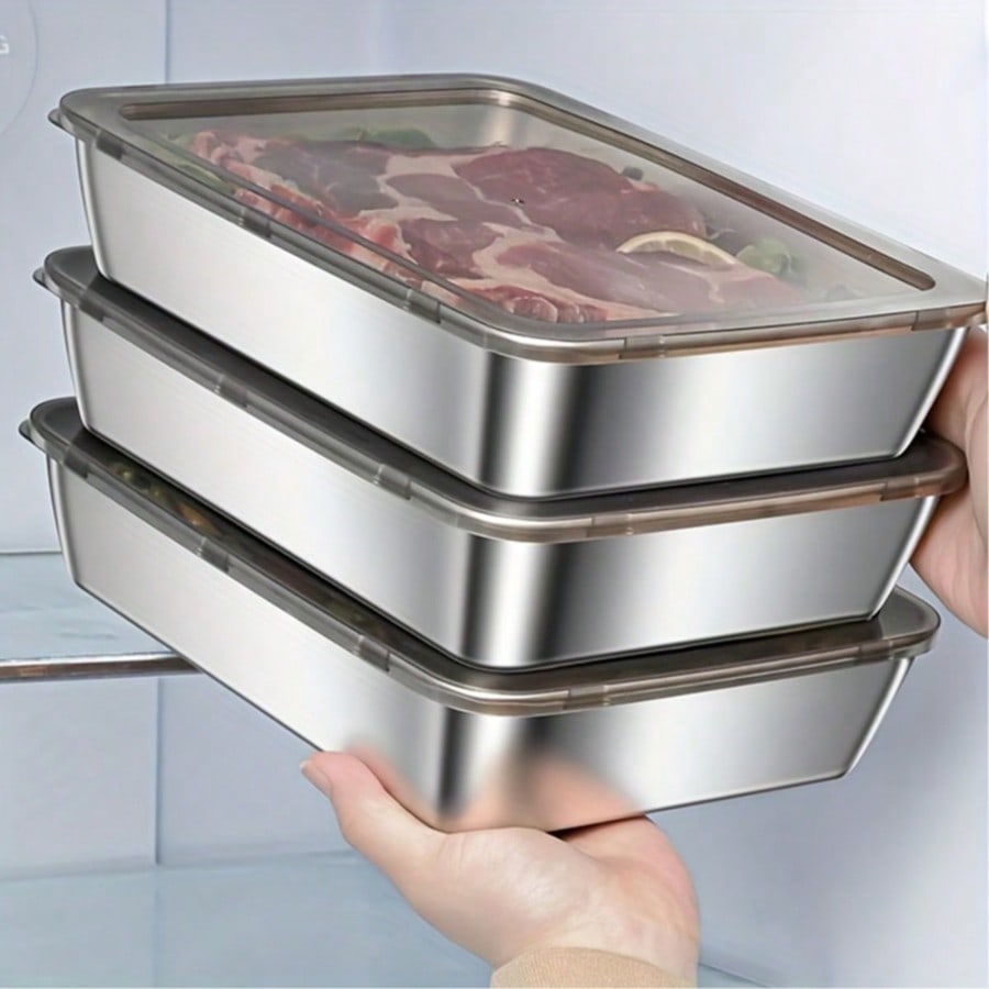 6 قطع (3 صناديق + 3 أغطية) من  - مراجعة Food Storage Kitchen Container Set وسعره