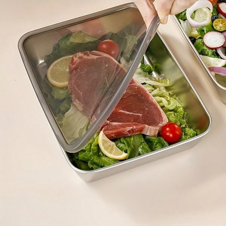 6 قطع (3 صناديق + 3 أغطية) من  - مراجعة Food Storage Kitchen Container Set وسعره