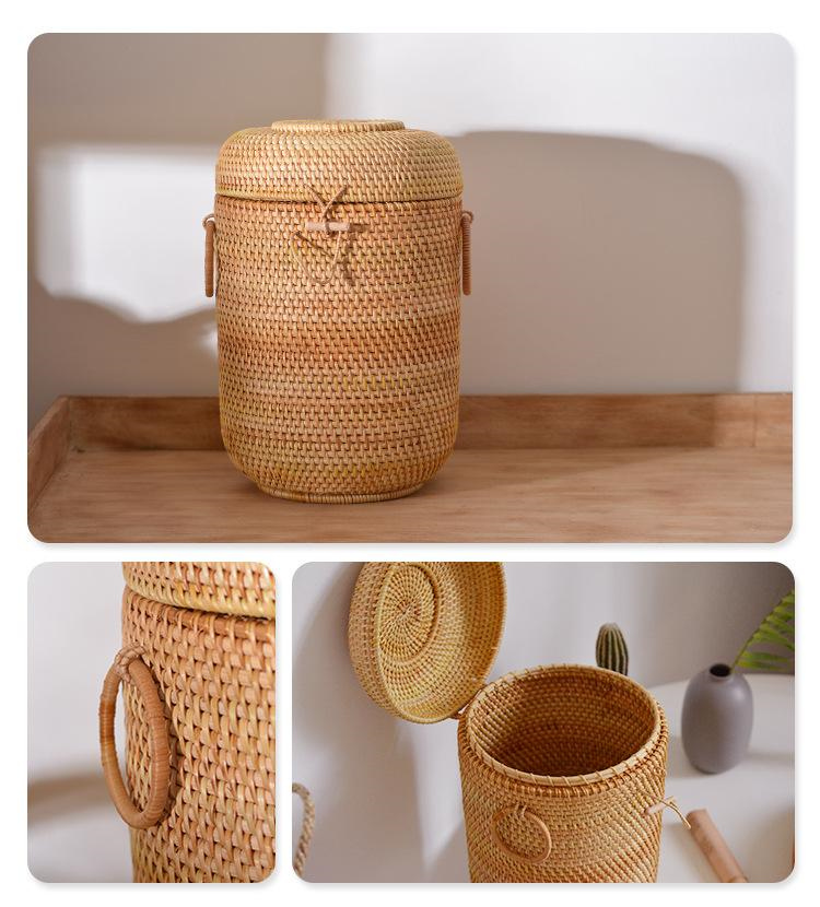 المنسوجة يدويا الروطان الشاي ص - مراجعة Food Storage Drawer Organizer وسعره