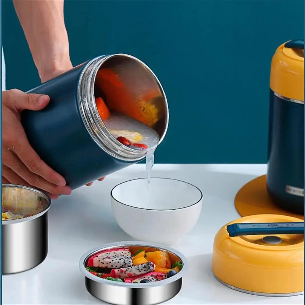 صندوق غداء معزول من الفولاذ ال - مراجعة Stainless Lunch Box وسعره