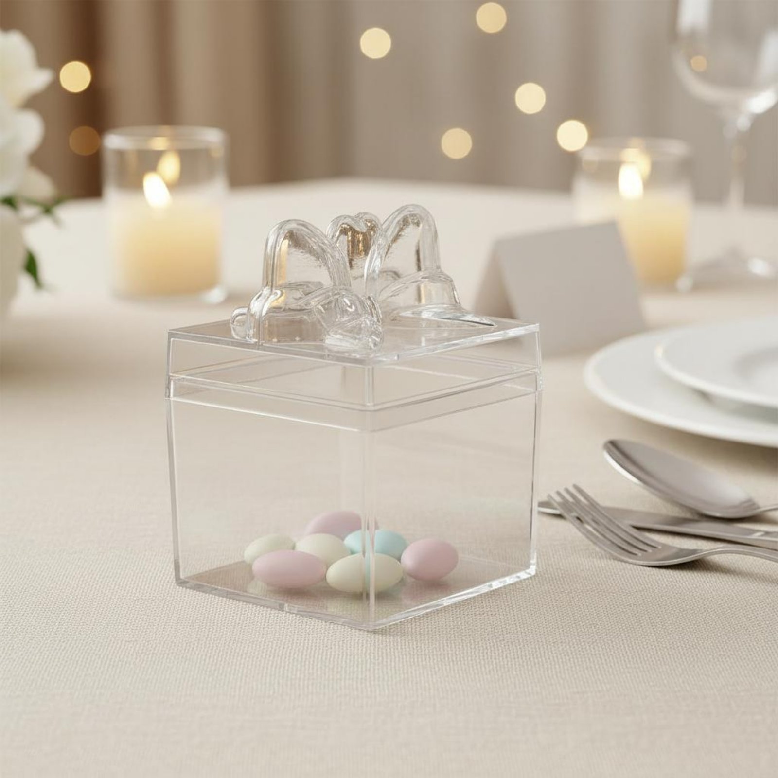 صندوق حلوى بلاستيكي شفاف مع شر - مراجعة Food Storage Box Plastic وسعره