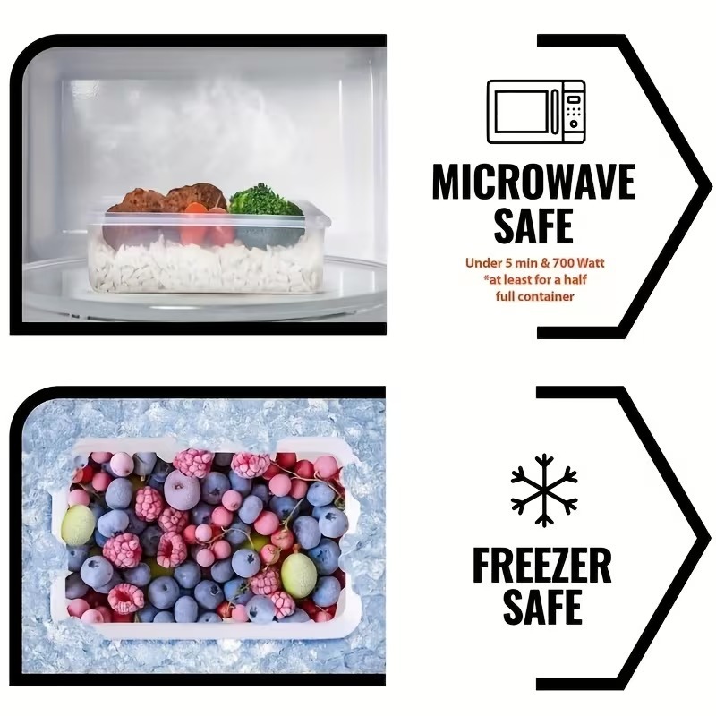 حاويات تخزين طعام شفافة من 4 ق - مراجعة Food Storage Containers With Lids وسعره