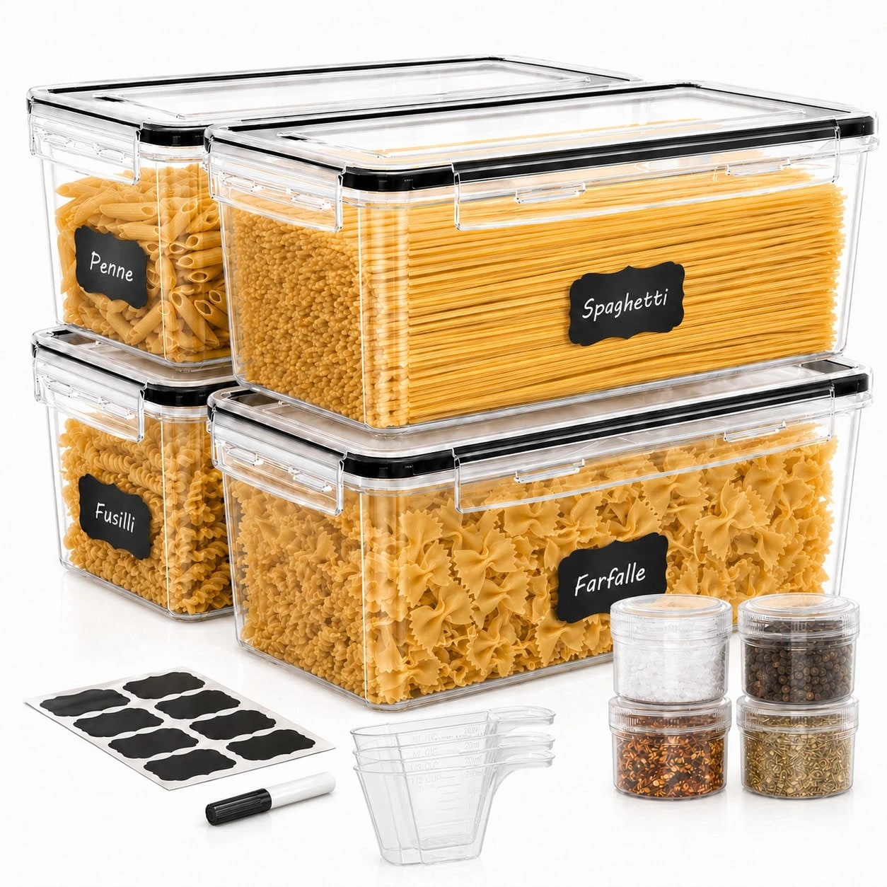 مجموعة حاويات تخزين طعام كبيرة - مراجعة Food Storage Kitchen Container Set وسعره