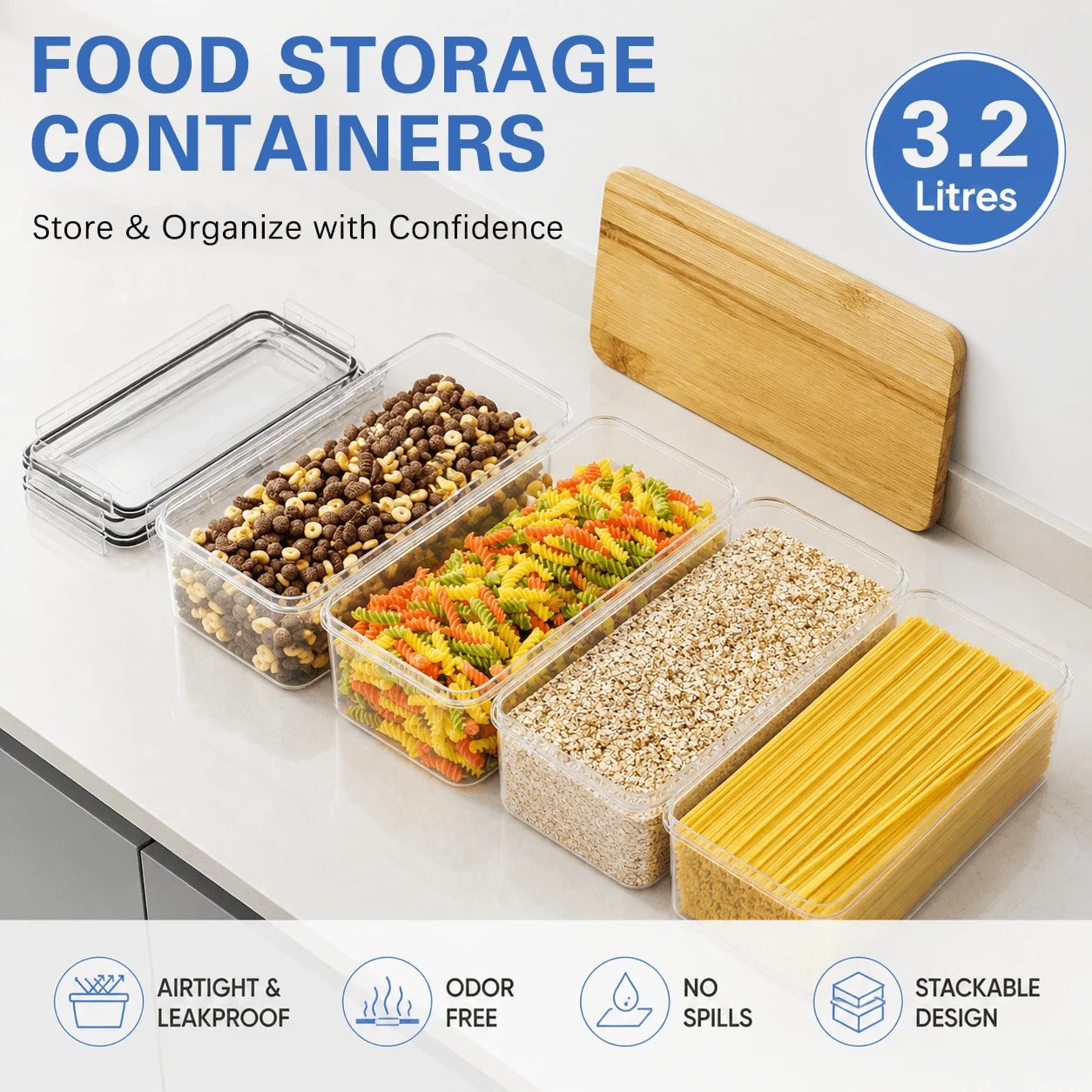 مجموعة حاويات تخزين طعام كبيرة - مراجعة Food Storage Kitchen Container Set وسعره