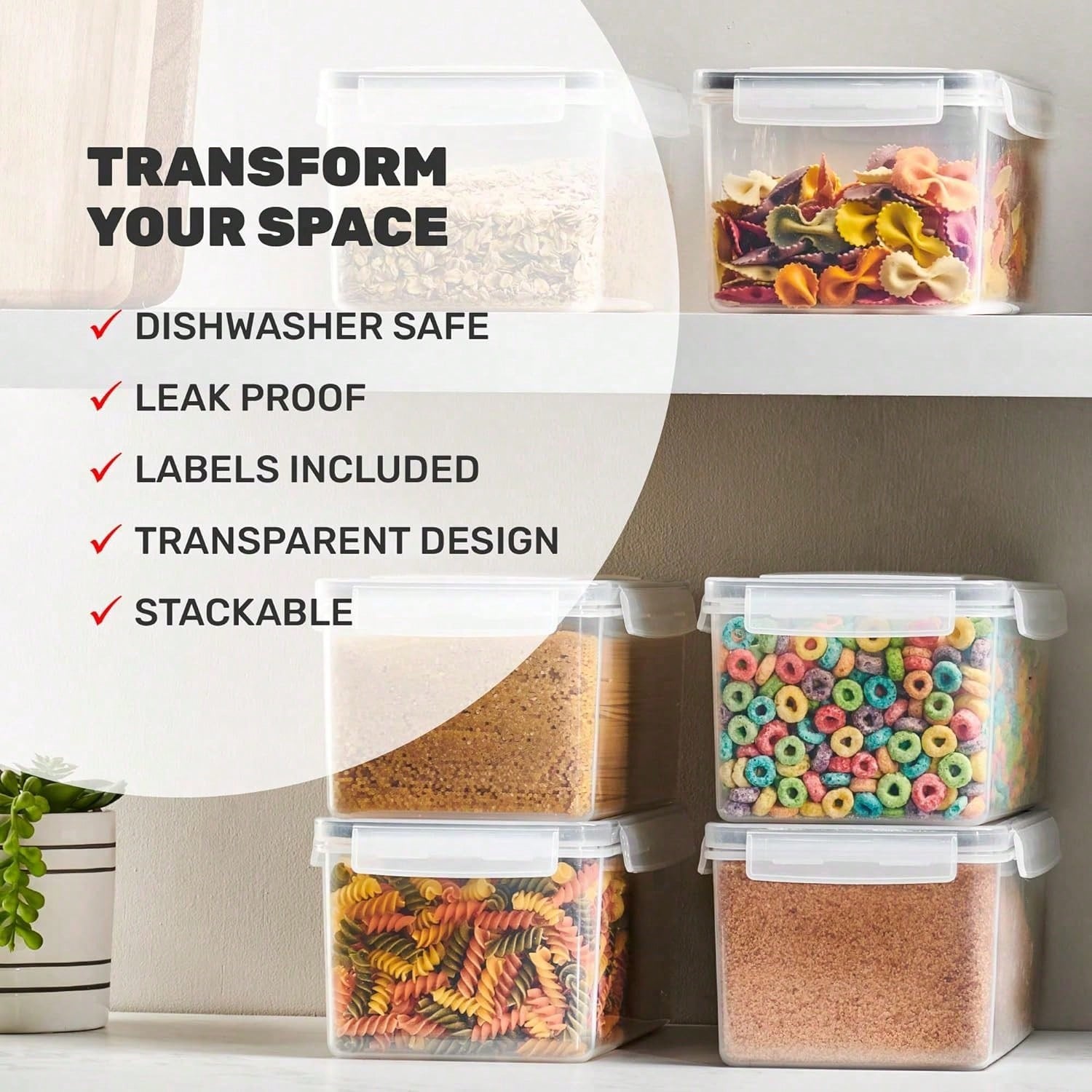 مجموعة حاويات تخزين طعام كبيرة - مراجعة Food Storage Kitchen Container Set وسعره