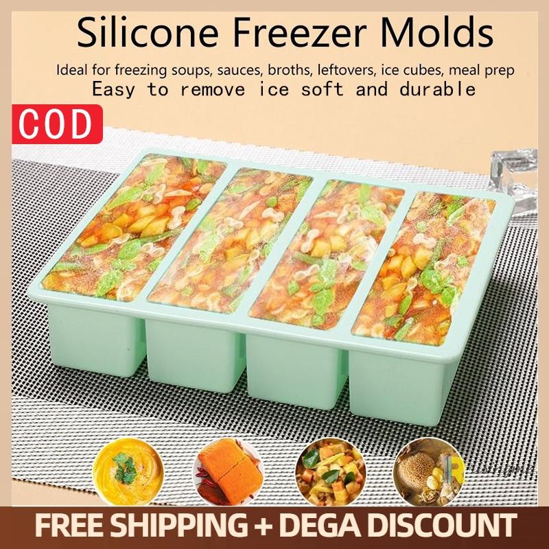 صينية طعام سيليكون كبيرة جدًا  - مراجعة Food Storage Containers With Lids وسعره
