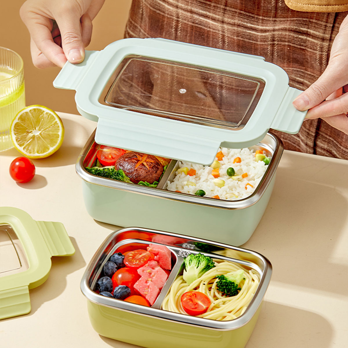 الميكروويف 304 الفولاذ المقاوم - مراجعة Food Storage Drawer Organizer وسعره