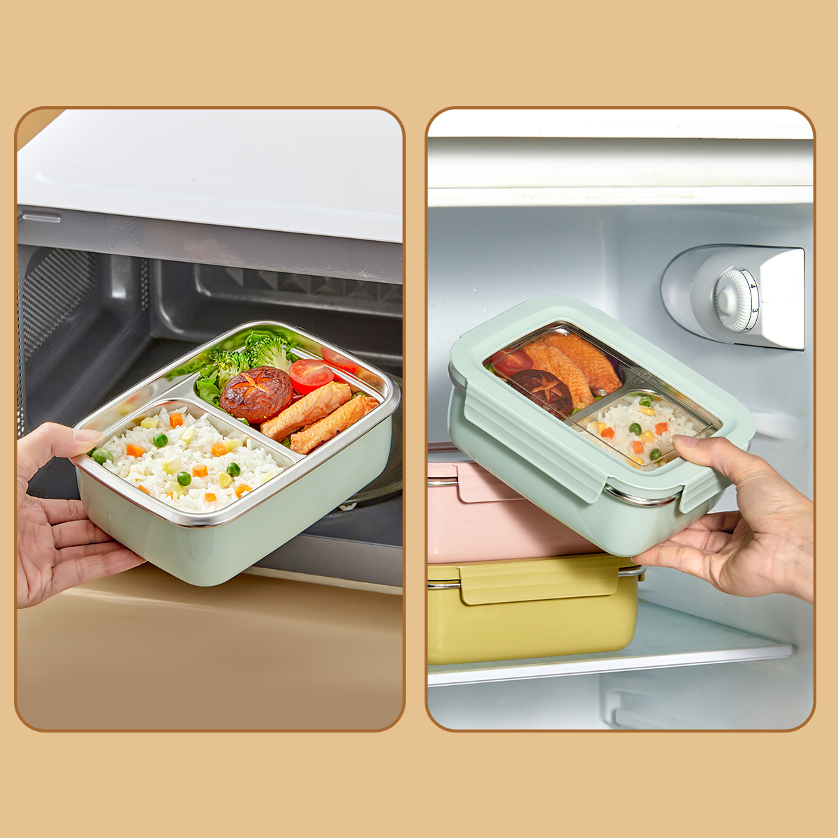 الميكروويف 304 الفولاذ المقاوم - مراجعة Food Storage Drawer Organizer وسعره