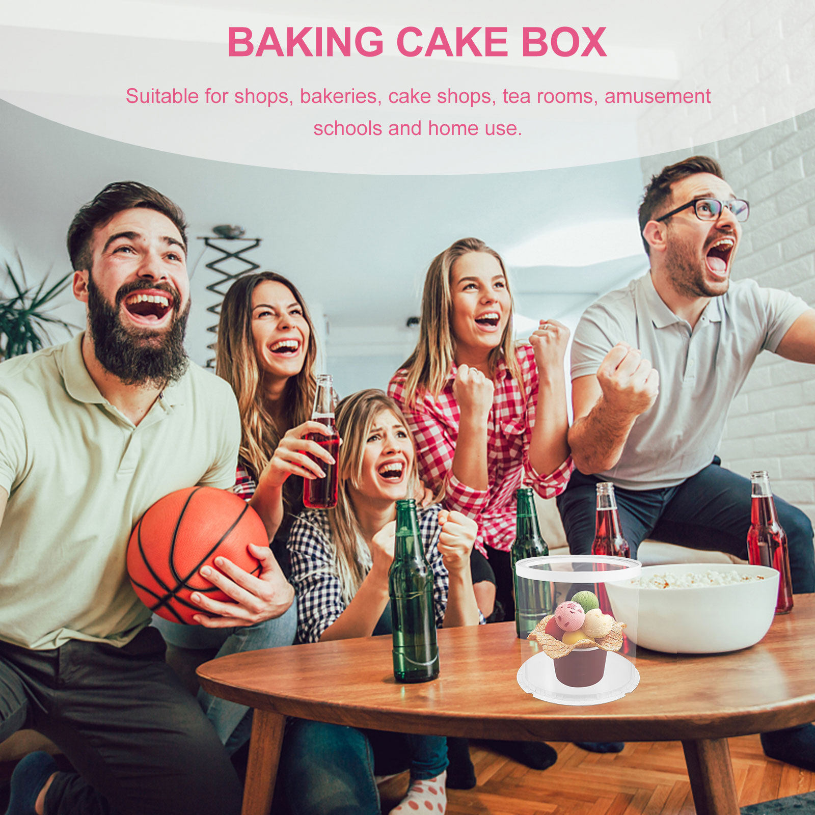 علبة كيك دائرية شفافة خفيفة ال - مراجعة Food Storage Box Plastic وسعره