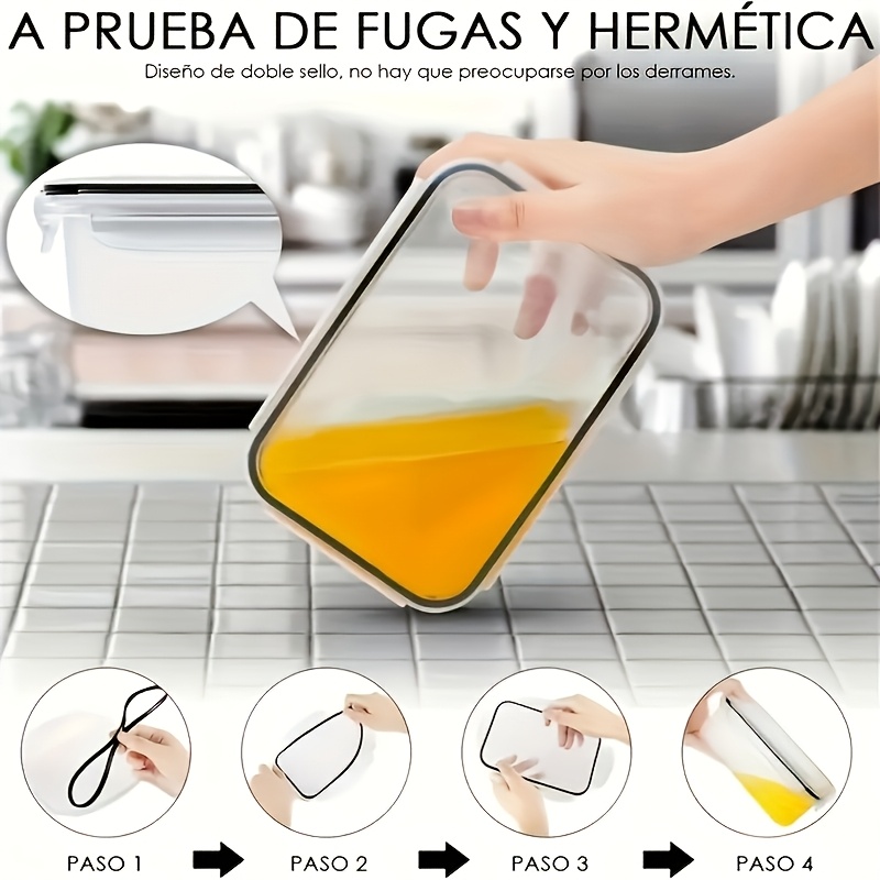 مجموعة من 8 قطع تشمل 4 حاويات  - مراجعة Food Storage Containers With Lids وسعره