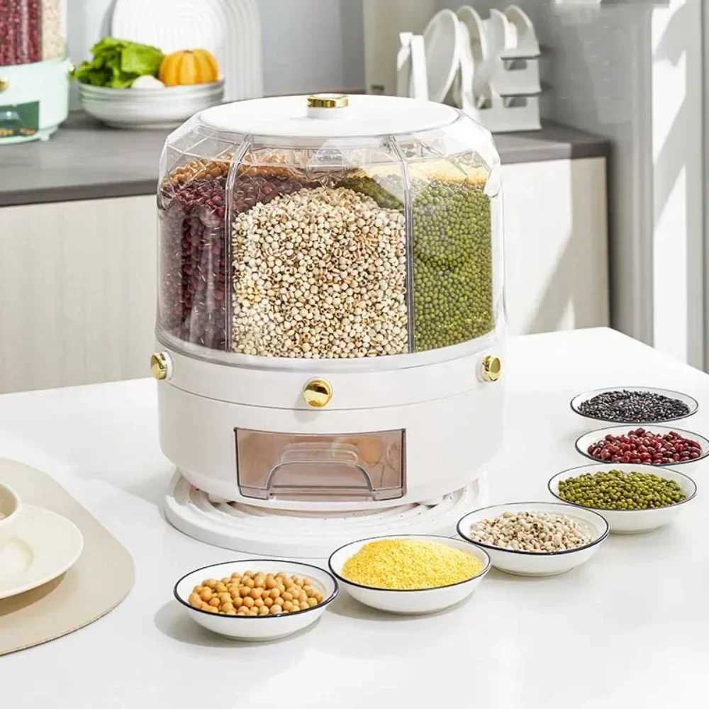 حاوية تخزين حبوب دوارة بسعة كب - مراجعة Food Storage Drawer Organizer وسعره