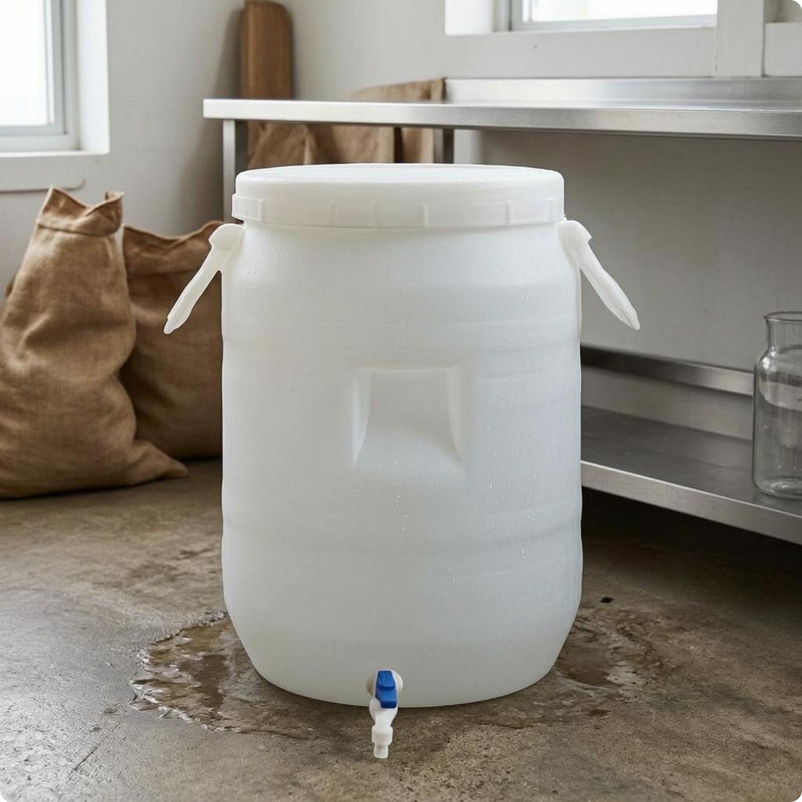 برميل تخزين بلاستيكي متين وسمي - مراجعة Food Storage Plastic وسعره